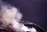 Zoom of eruption