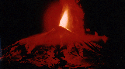 Villarrica in eruption