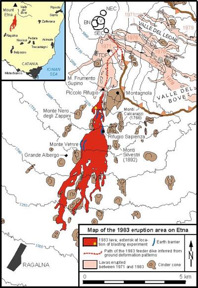1983 lava flow map