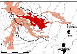 1986-87 lava flow map