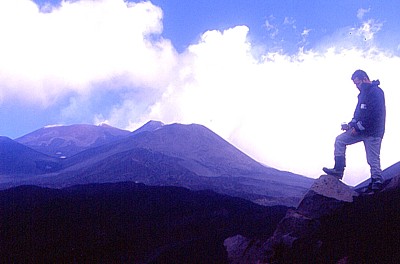 Changed landscape on Etna's southern flank, June 2003