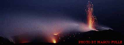 Stromboli in eruption