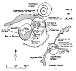 Map of summit craters