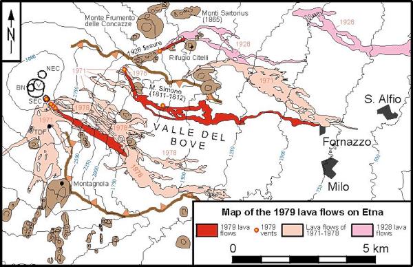 1979 lava flow map