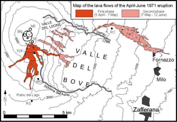 1971 lava flow map