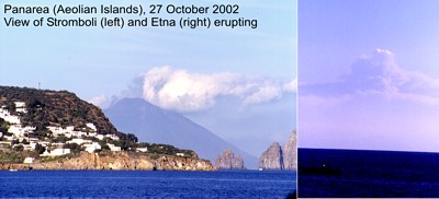 27 October 2002 - seen from Panarea