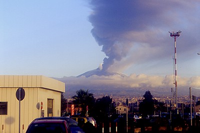 View from Catania airport, 11 November 2002
