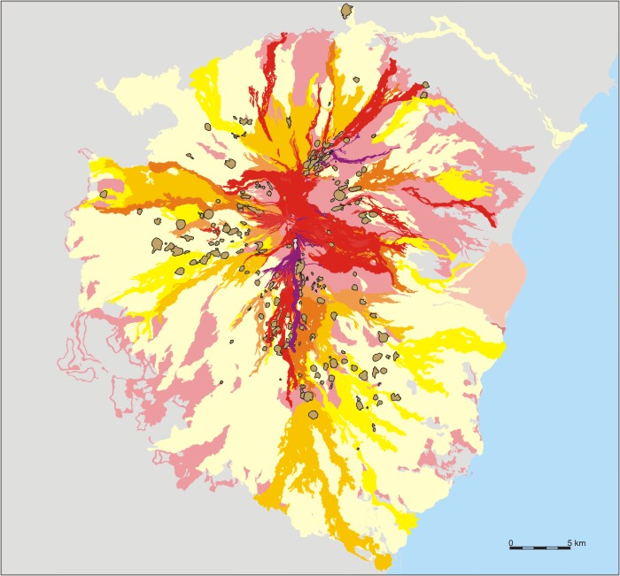 Etna flank cone map