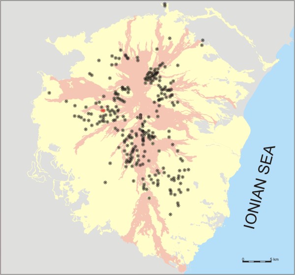 Location of the Monti De Fiore